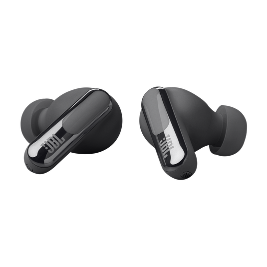JBL Live Beam 3 (Black) - earbuds angled view