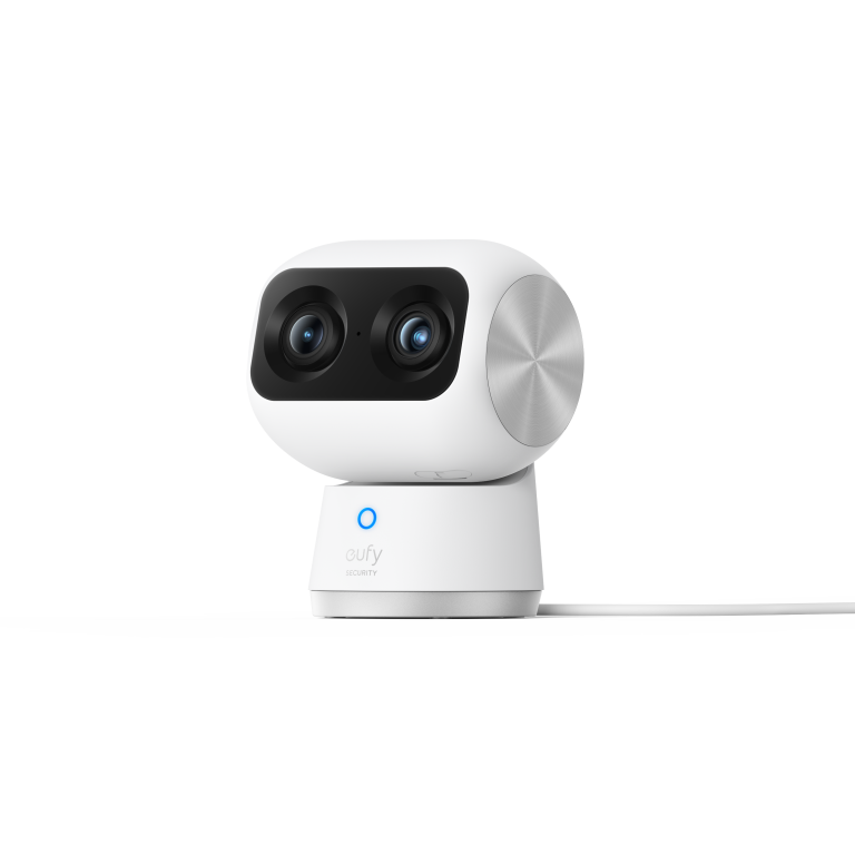 eufy Indoor Cam S350 (White) - front three-quarter view