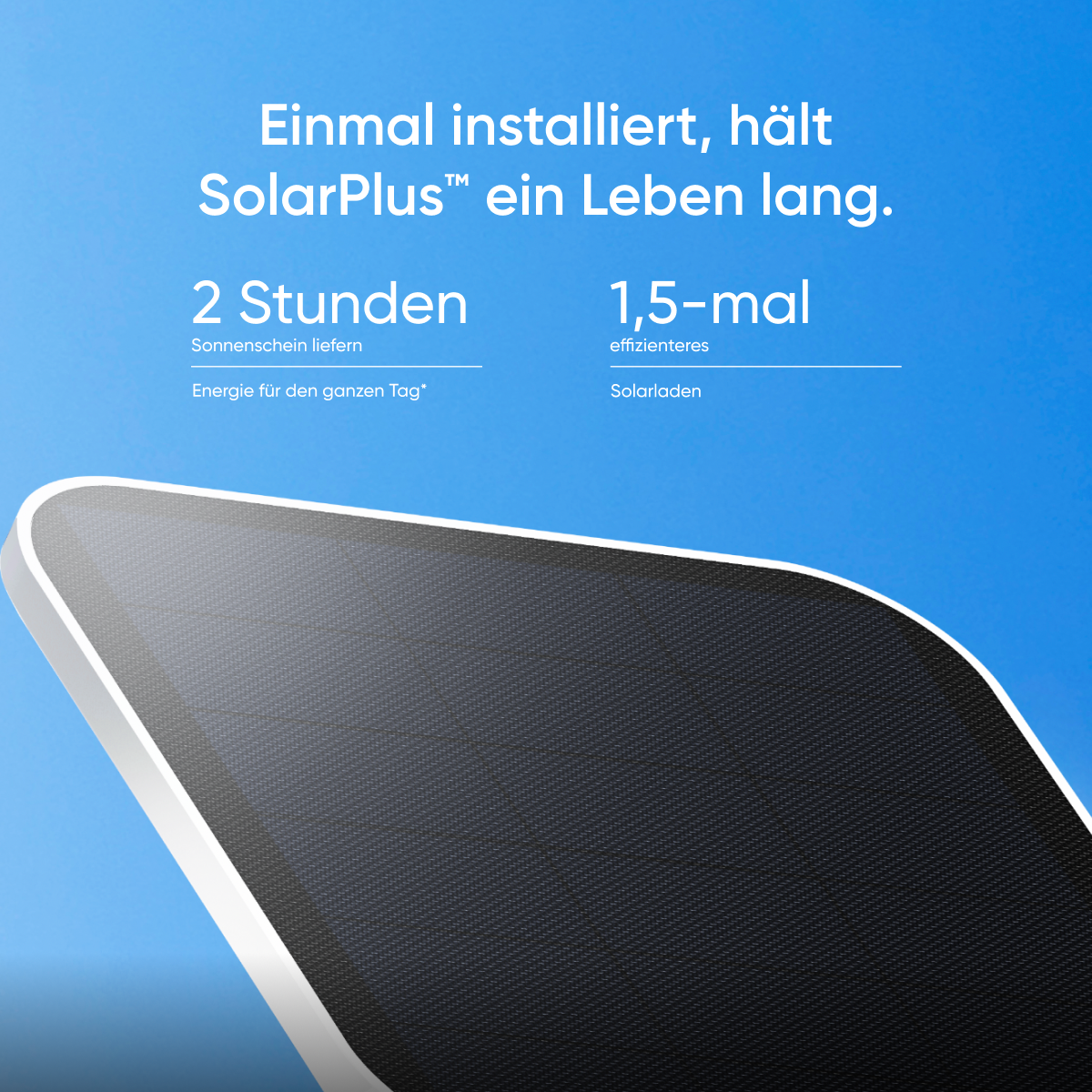 eufy SoloCam S340 (White) - solar charging illustration
