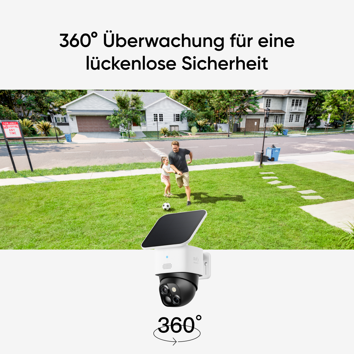 eufy SoloCam S340 (White) - panoramic surveillance illustration