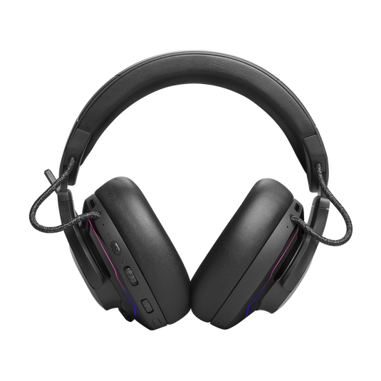 JBL Quantum 910 Wireless (Black) - front view with boom microphone