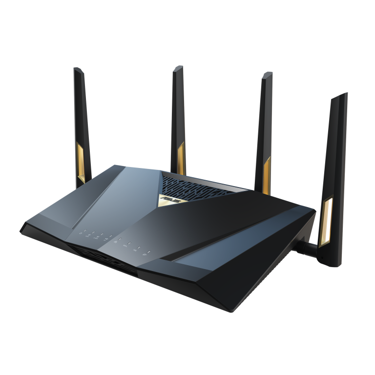 ASUS RT-BE88U - front three-quarter view from left