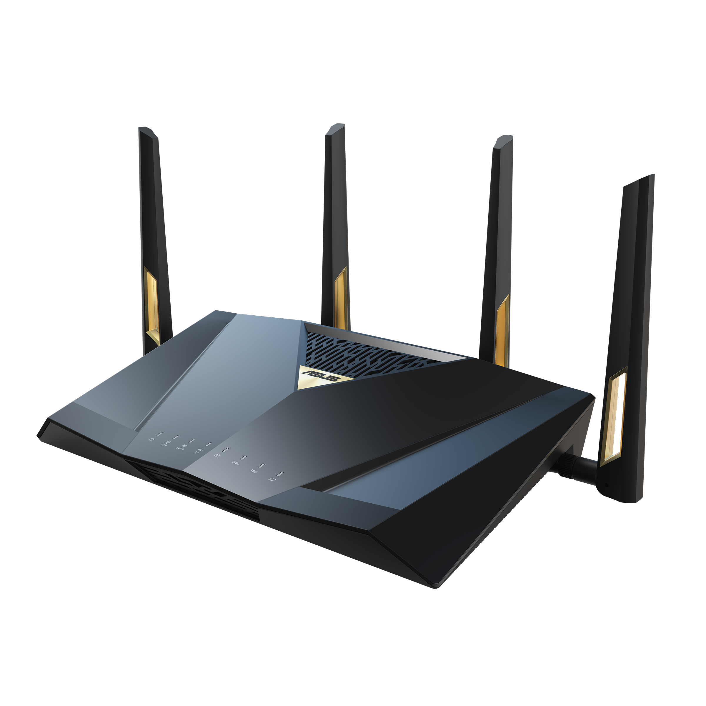 ASUS RT-BE88U - front three-quarter view from left