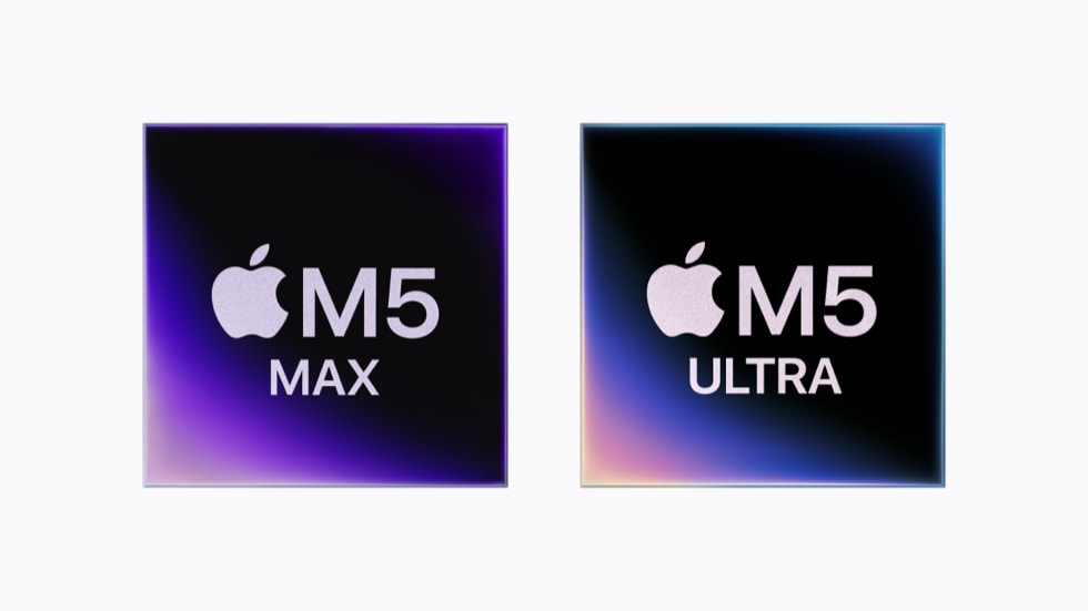 Apple Mac Studio 2026 – M5 Max and M5 Ultra family chip comparison