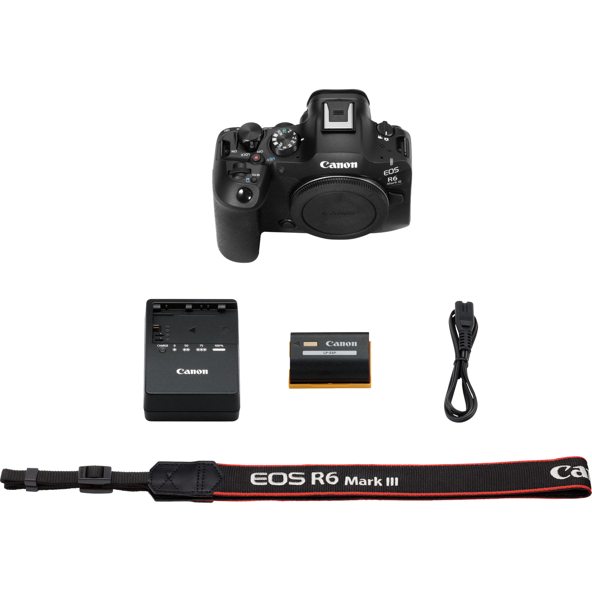 Canon EOS R6 Mark III body – included accessories