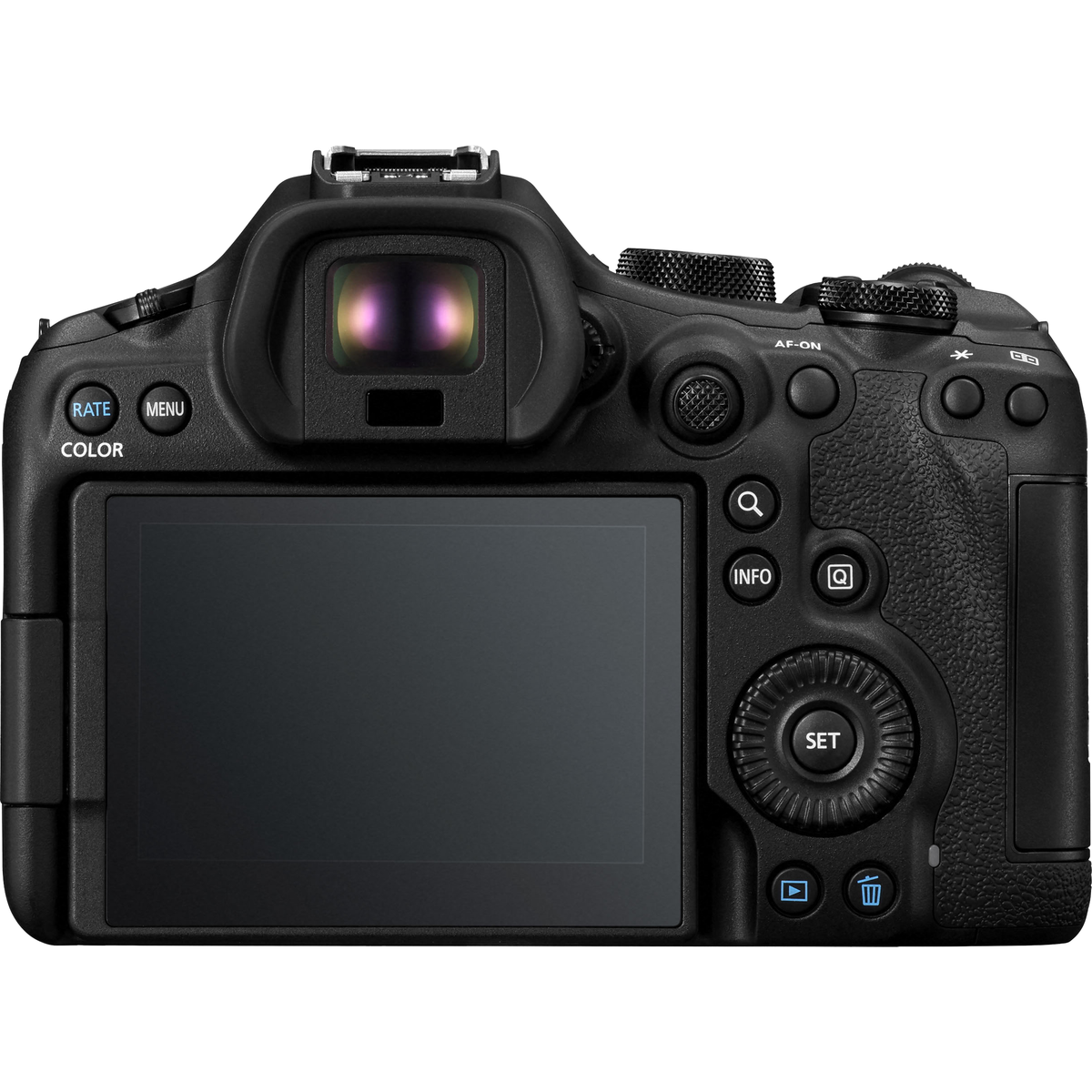 Canon EOS R6 Mark III body – rear display and controls