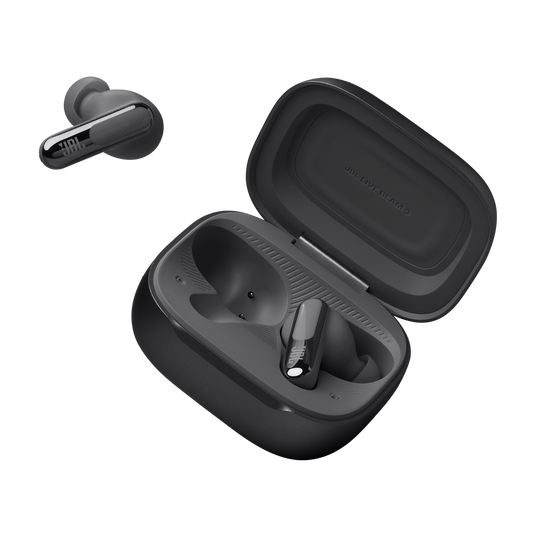 JBL Live Beam 3 (Black) - open case angled view