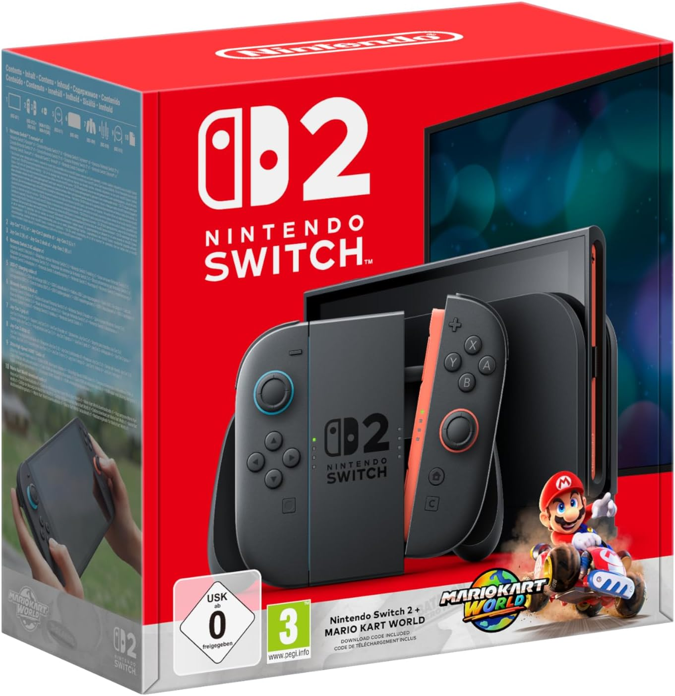 Nintendo Switch 2 Mario Kart World EU bundle package