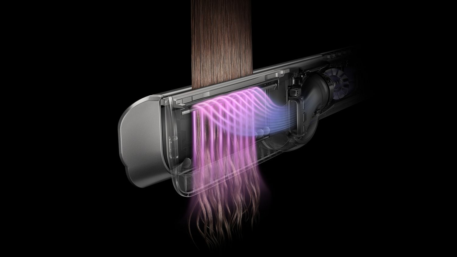 Dyson Airstrait (Ceramic Pink/Rose Gold) – airflow detail
