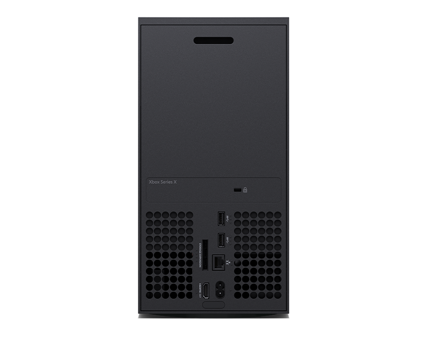 Xbox Series X Carbon Black rear view