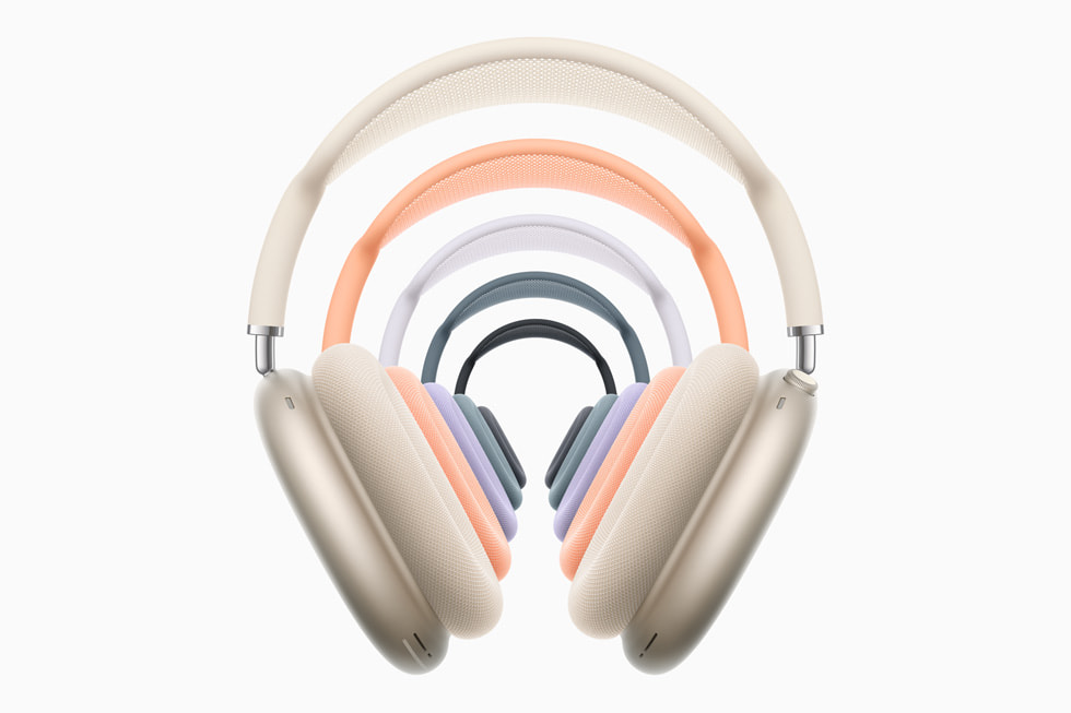 Apple AirPods Max USB-C 2024 colour lineup including Midnight — official Apple image