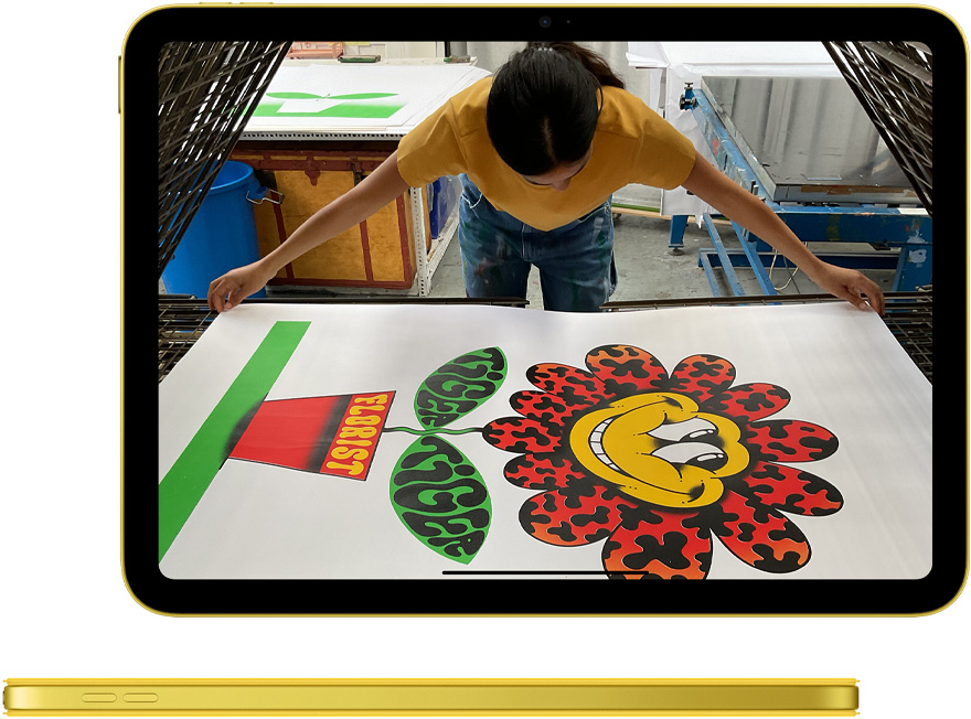 Apple iPad A16 — Photos app and optional Smart Folio