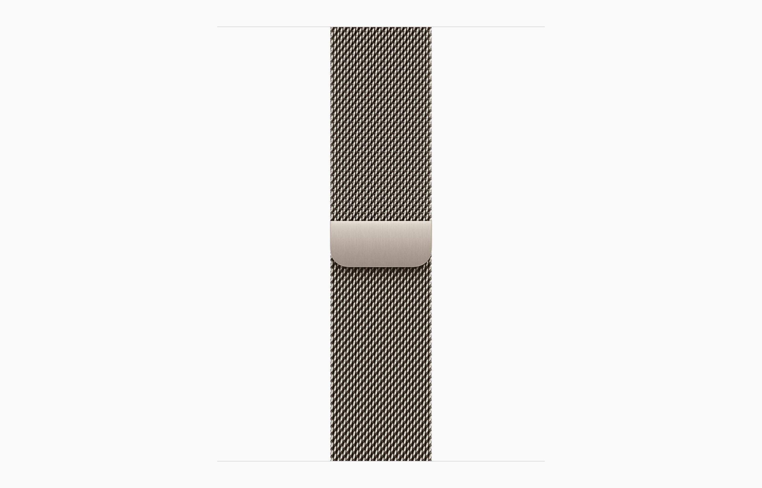 Natural Milanese Loop — stainless-steel mesh band with magnetic closure