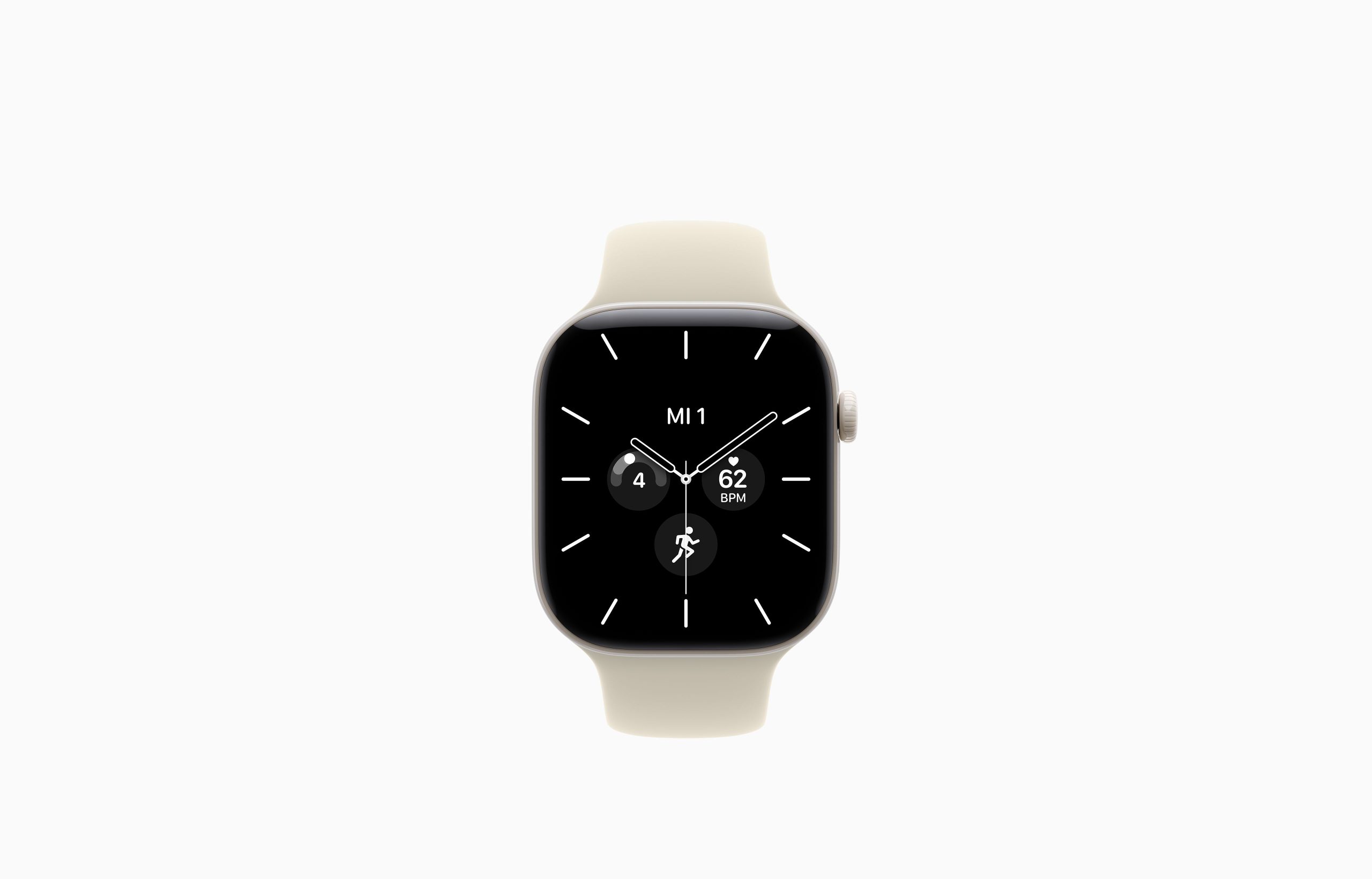 Apple Watch Series 12 46mm Pearl White — ceramic case and sapphire display