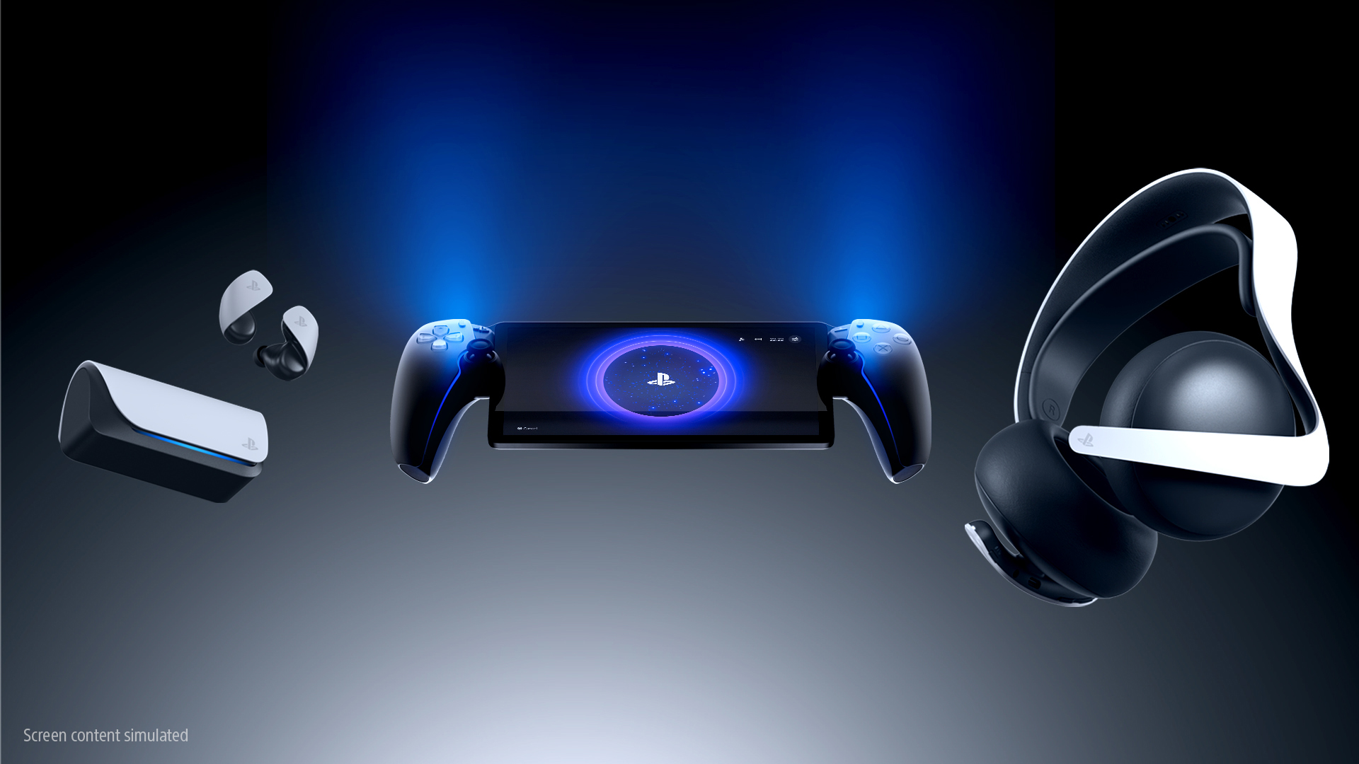 PlayStation Portal with official PlayStation Link accessories