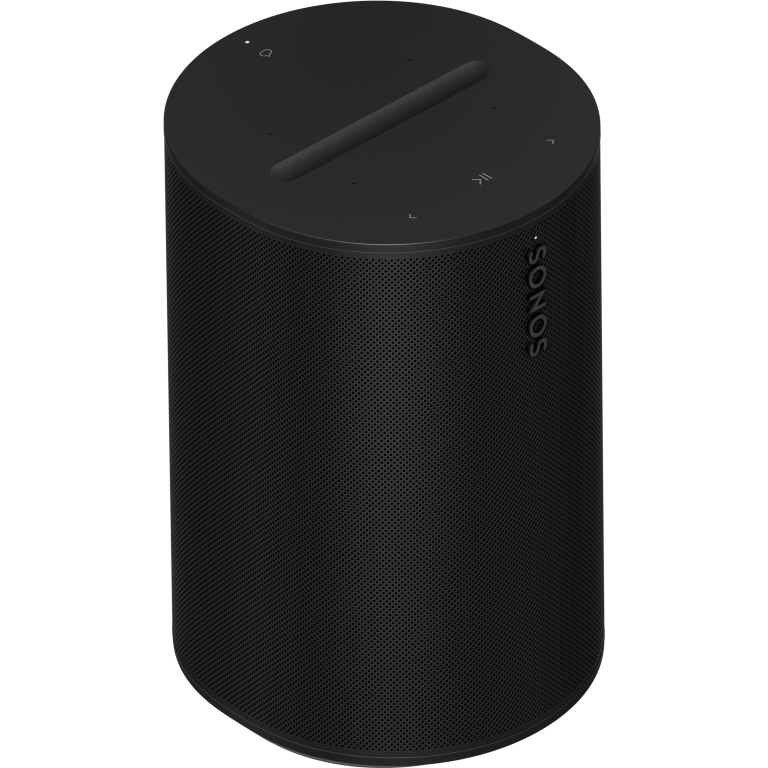 Sonos Era 100 (Black) - angled front and top view
