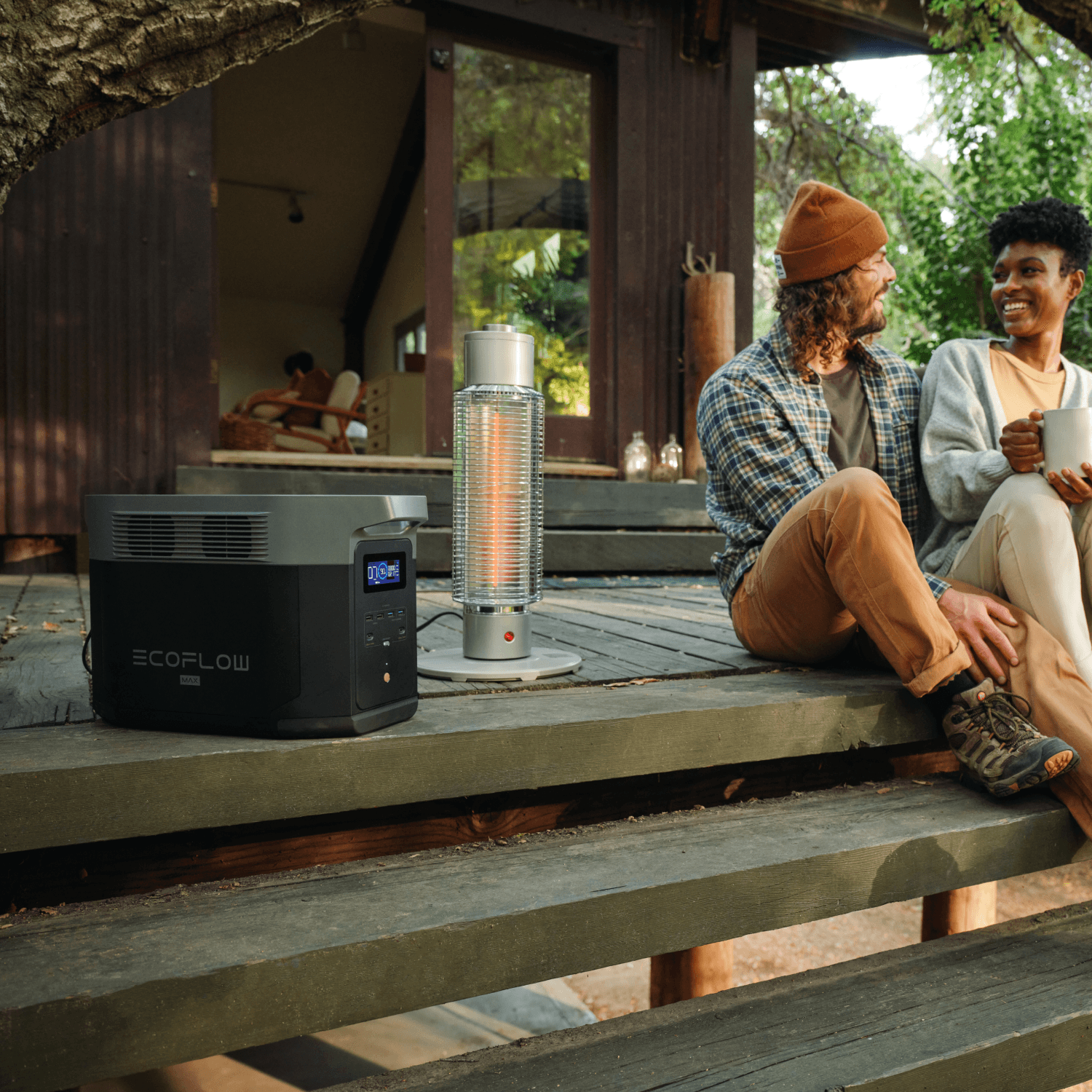 EcoFlow DELTA 2 Max Portable Power Station - outdoor use illustration
