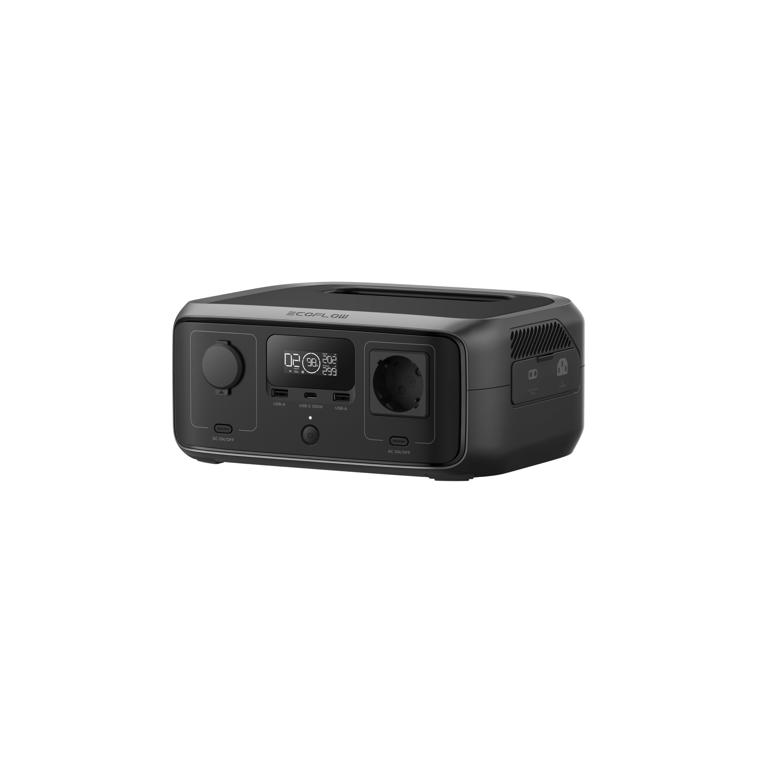 EcoFlow RIVER 3 Portable Power Station - front with EU AC socket