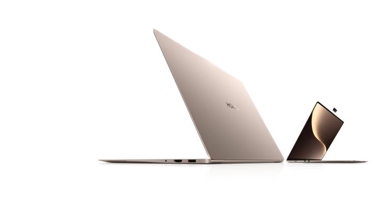 HONOR MagicBook Art 14 2025 Mocha Brown front and rear product view