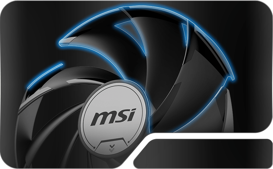 MSI GeForce RTX 5080 16G VENTUS 3X OC – TORX Fan 5.0 detail