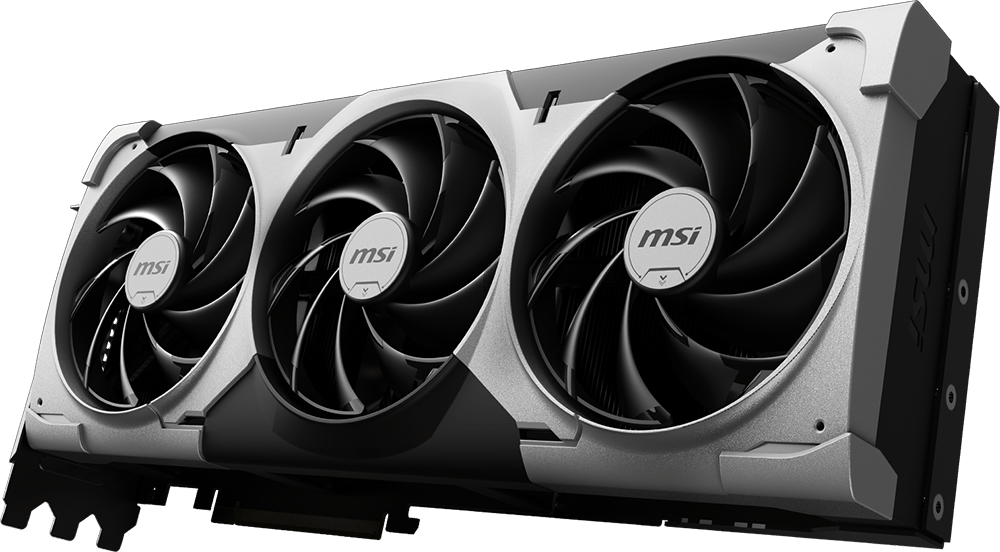 MSI GeForce RTX 5090 32G VENTUS 3X OC – front three-quarter view