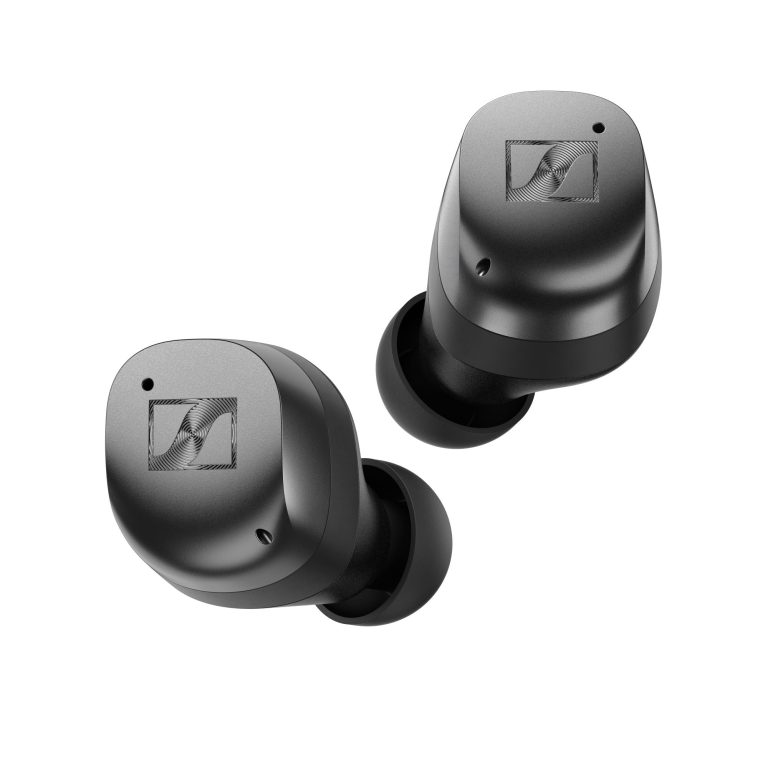 Sennheiser MOMENTUM True Wireless 4 (Black Graphite) - earbuds front view