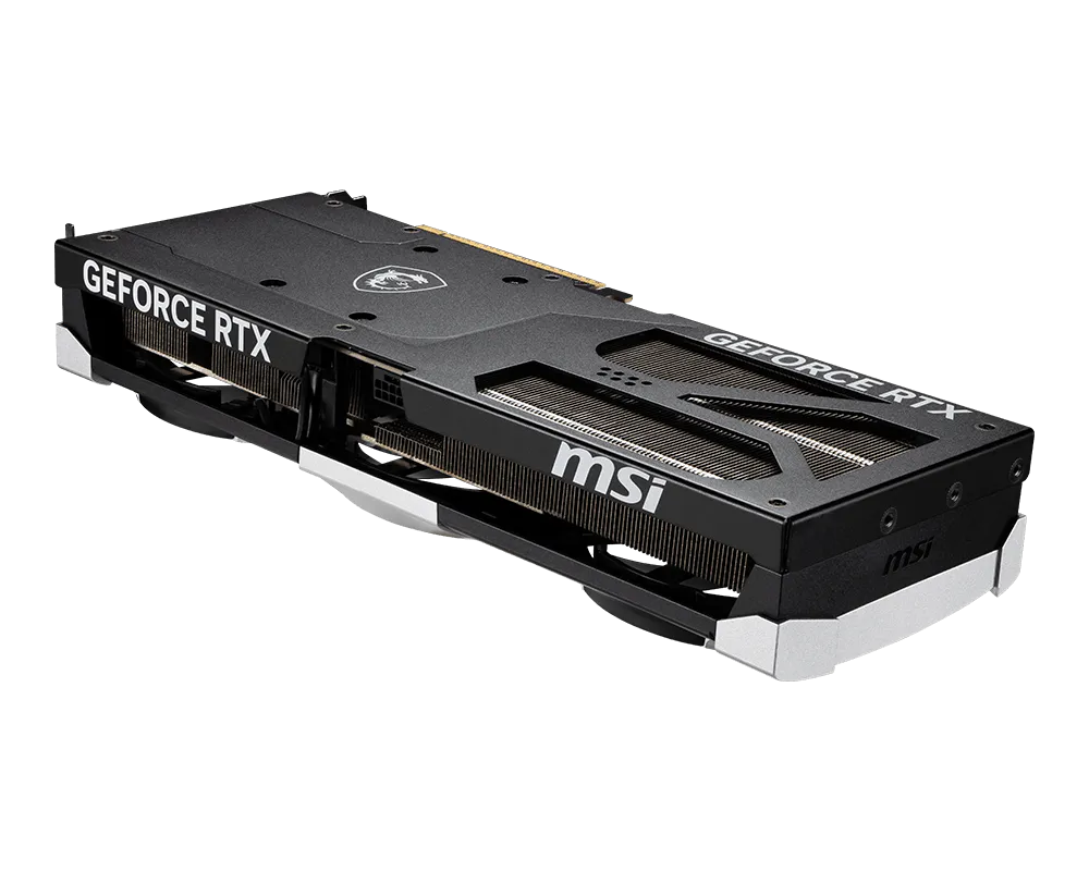 MSI GeForce RTX 5080 16G VENTUS 3X OC – rear three-quarter view