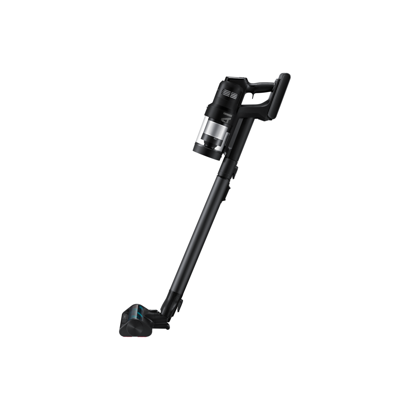 Samsung Bespoke AI Jet Ultra Akku+ CompleteClean (Satin Black) — side view with floor brush