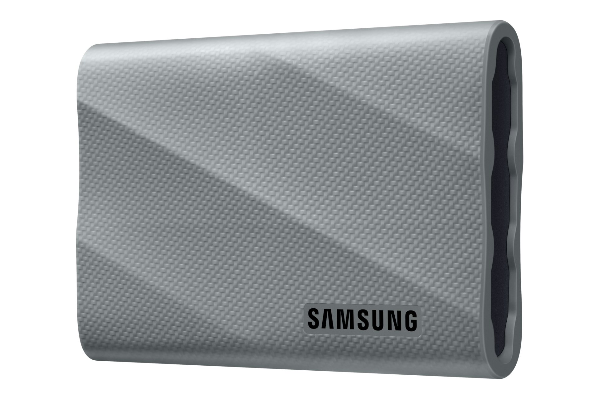 Samsung T9 Portable SSD 2TB (Gray) — front view
