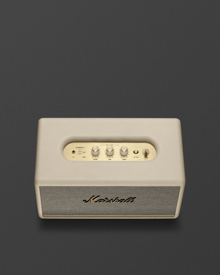 Marshall Stanmore III (Cream) - top and front view