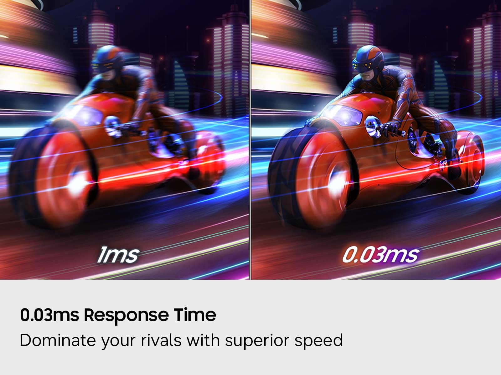 Samsung Odyssey OLED G7 32-inch (G73SH) — 0.03ms response-time illustration