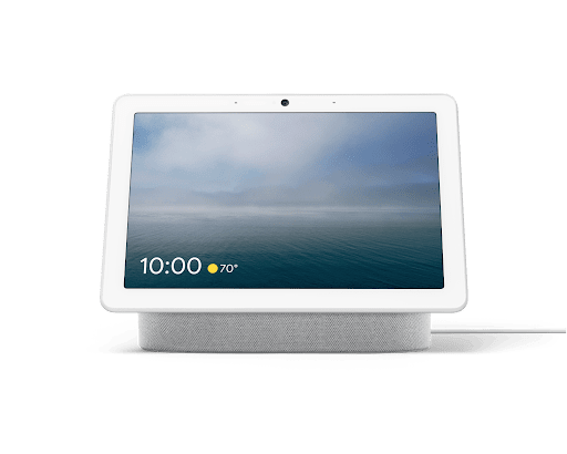 Google Nest Hub Max (Chalk, EU) — front display and speaker
