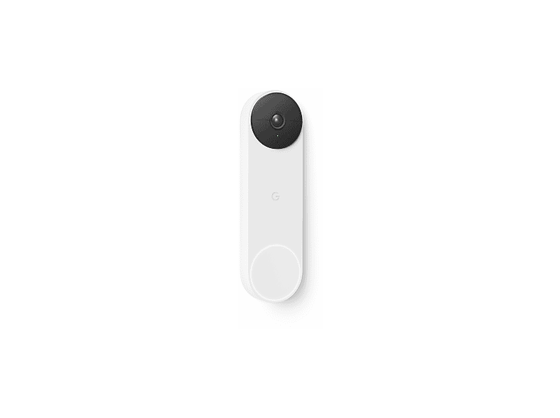 Google Nest Doorbell Battery (Snow, GA01318-DE) — front three-quarter view