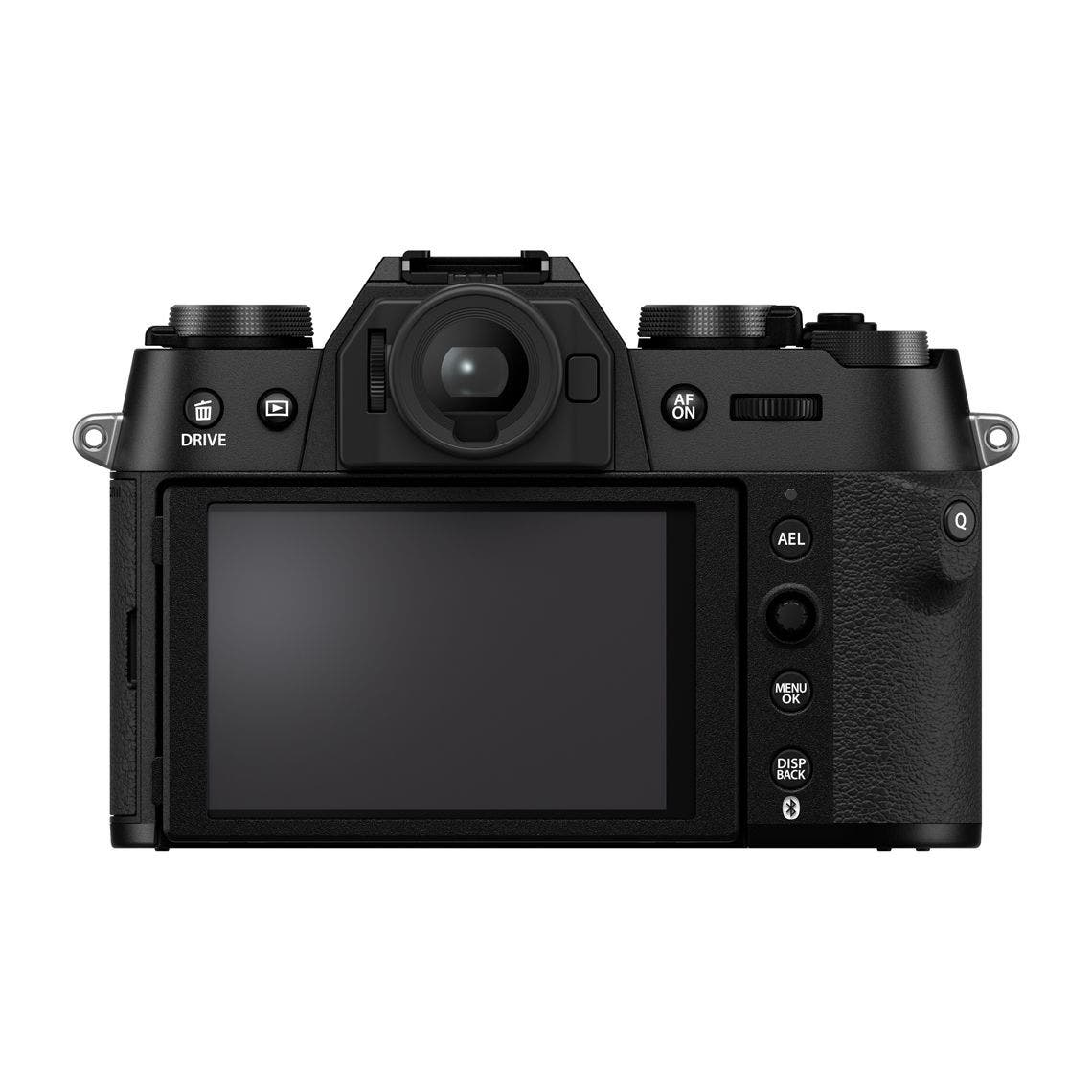 FUJIFILM X-T50 Mirrorless Camera (Black, Body Only) — rear screen and controls