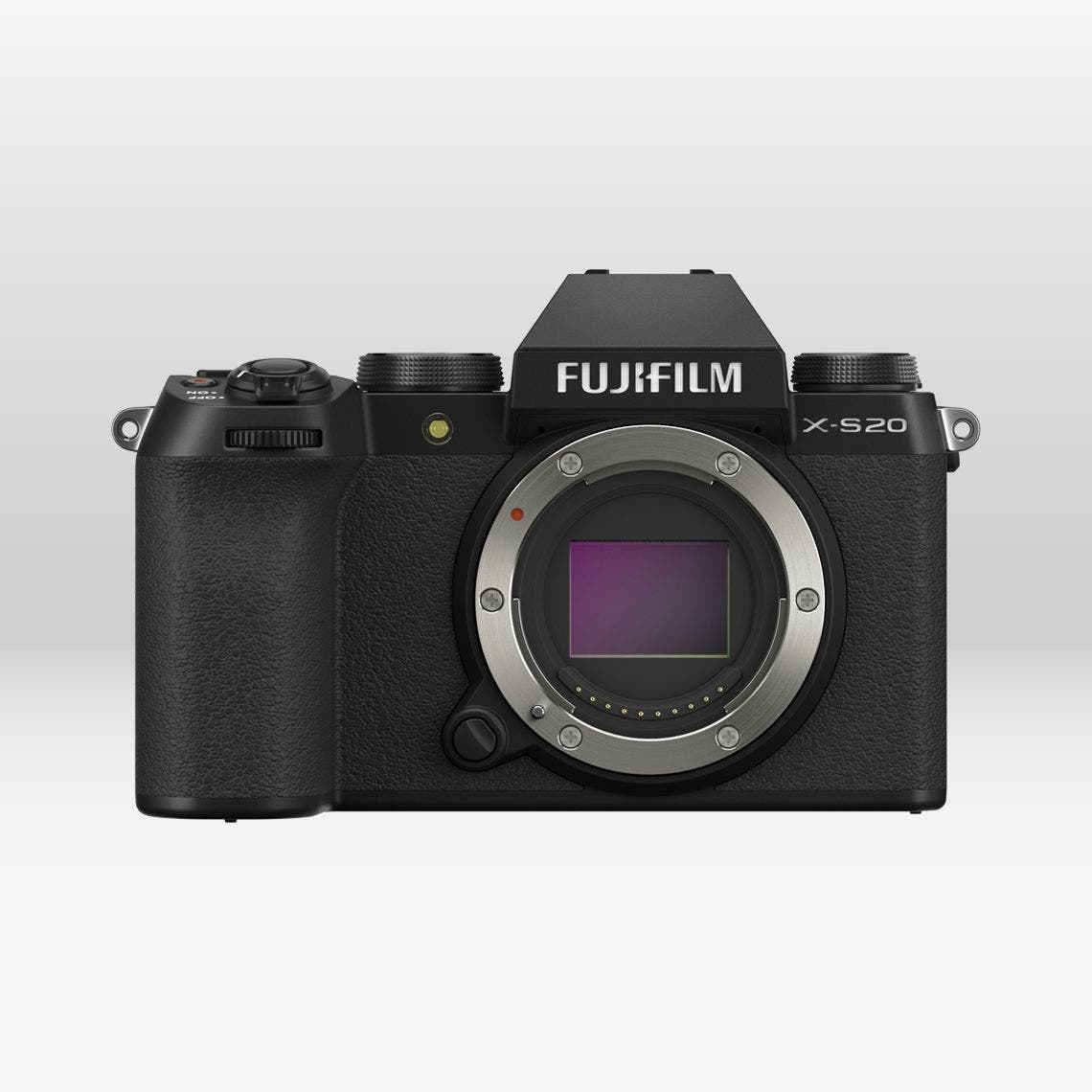 FUJIFILM X-S20 Mirrorless Camera (Black, Body Only) — front body and lens mount