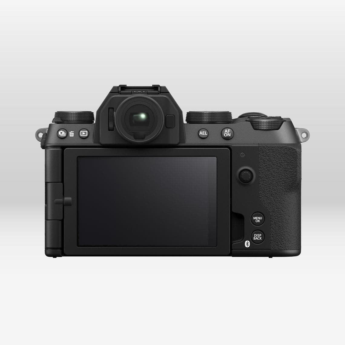 FUJIFILM X-S20 Mirrorless Camera (Black, Body Only) — rear screen and controls