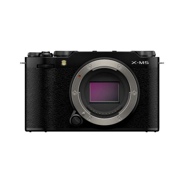 FUJIFILM X-M5 Mirrorless Camera (Black, Body Only) — front body and lens mount
