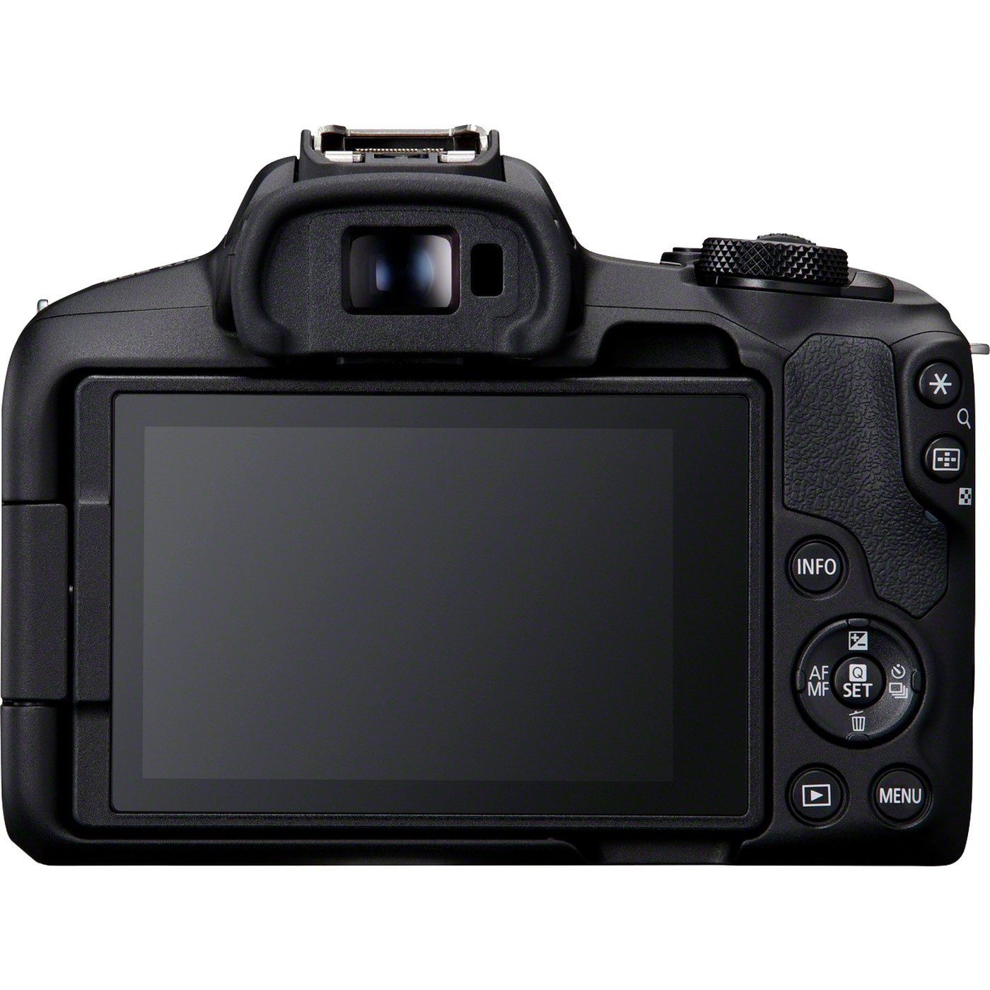 Canon EOS R50 Mirrorless Camera (Black, Body Only) — rear screen and controls