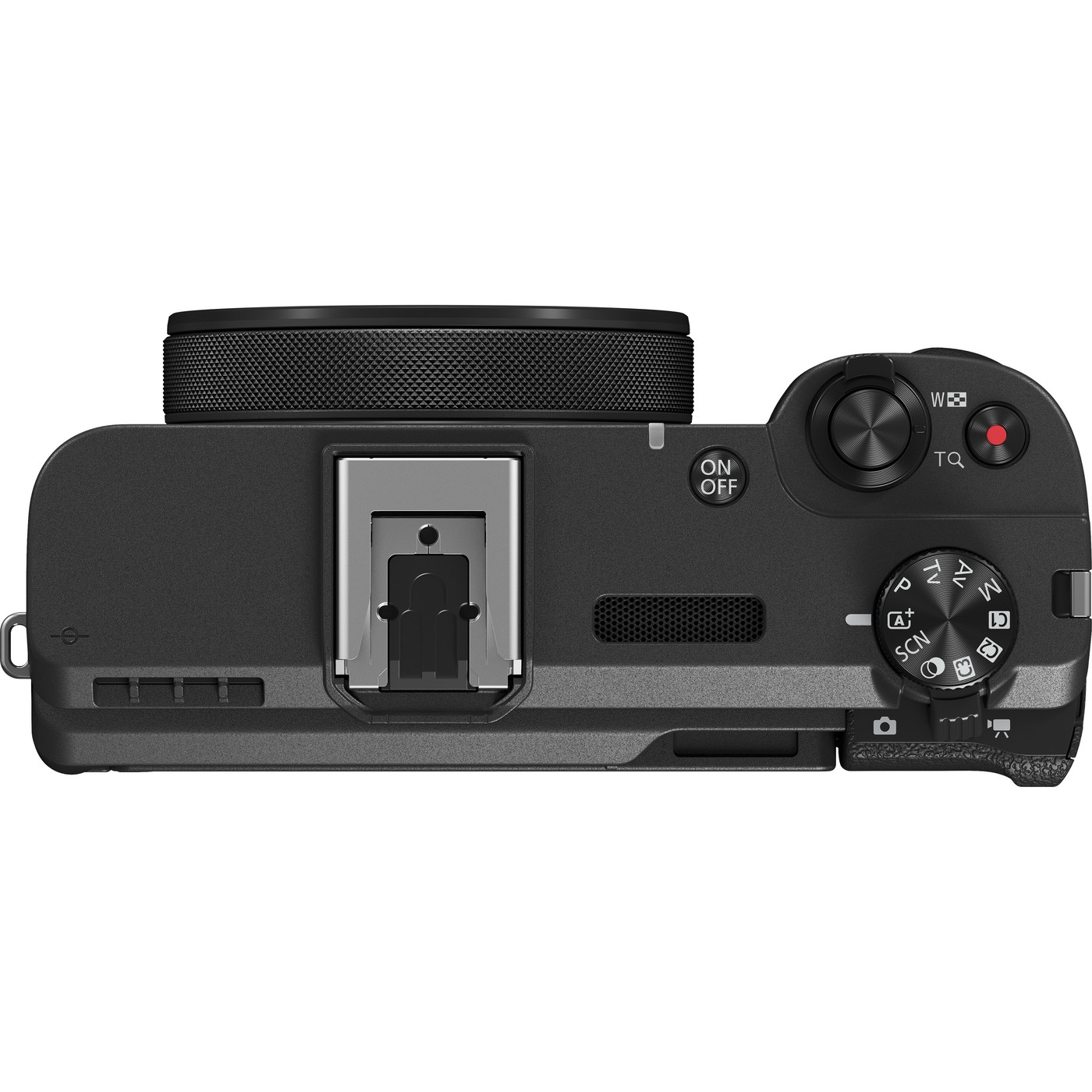 Canon PowerShot V1 Compact Camera (Black) — top controls