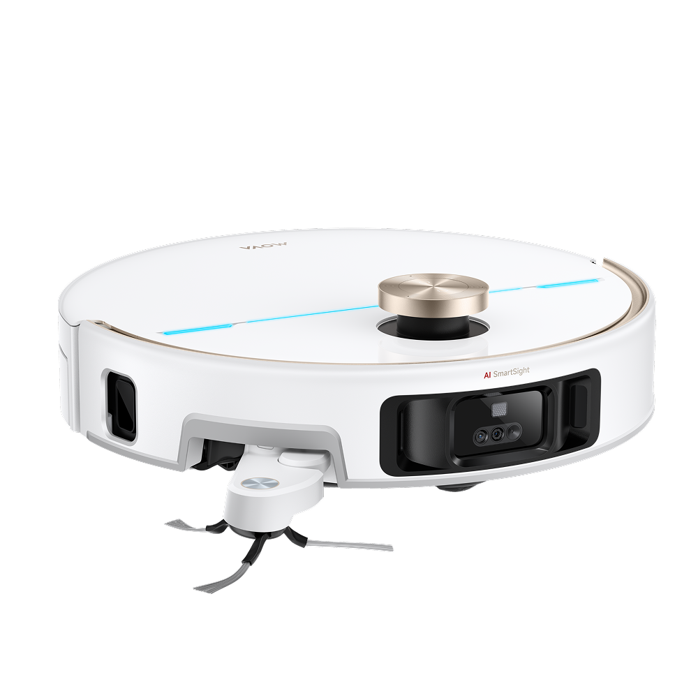 MOVA V70 Ultra Complete Robot Vacuum (White) — robot front angle