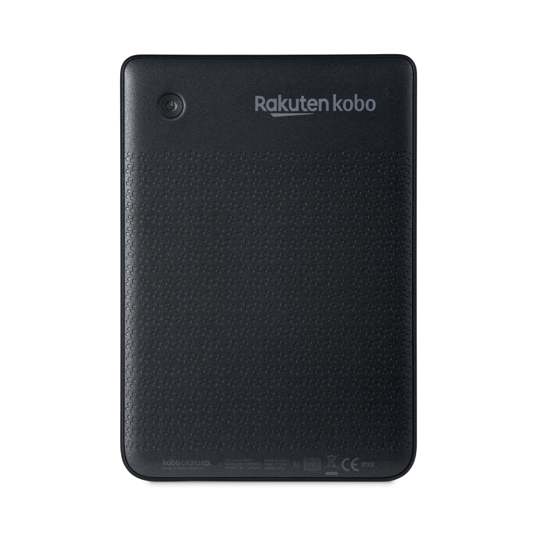 Kobo Clara BW eReader (Black, 16GB) — rear texture