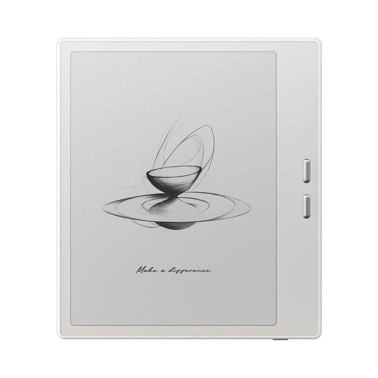BOOX Go 7 eReader (White, 64GB) — front monochrome display