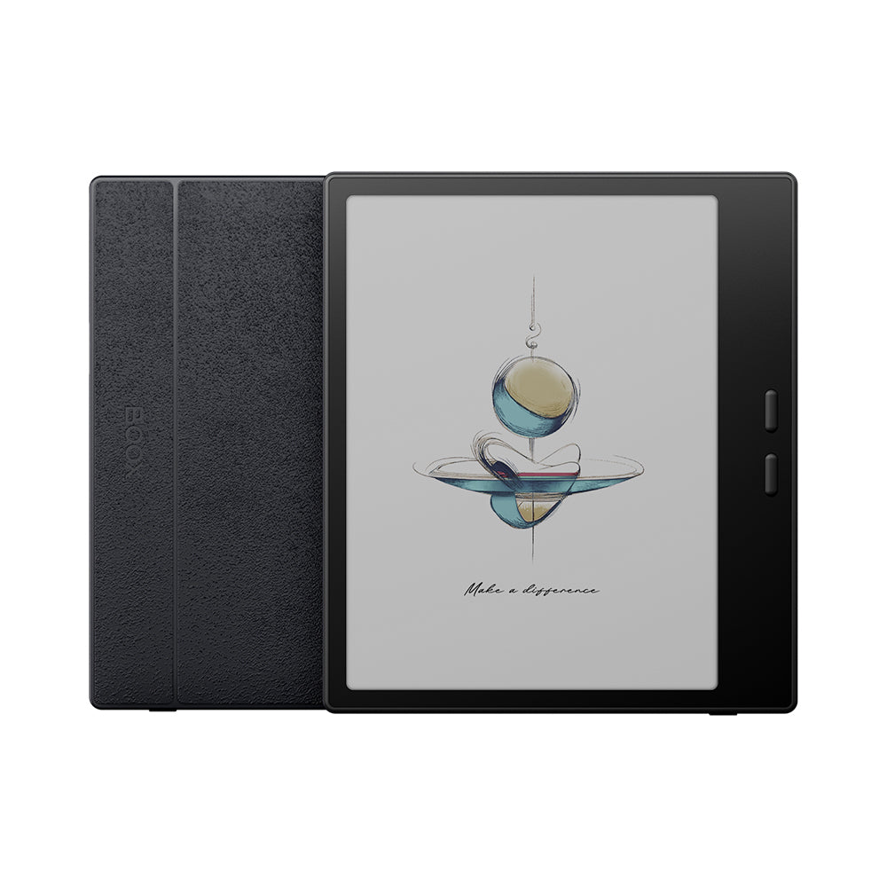 BOOX Go Color 7 (Gen II) eReader (Black, 64GB) — reader with protective cover
