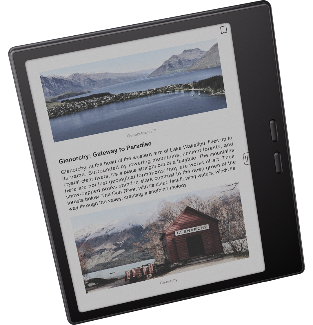 BOOX Go Color 7 (Gen II) eReader (Black, 64GB) — landscape reading view