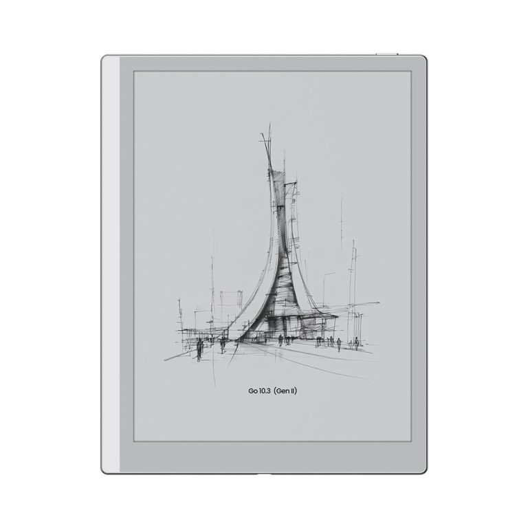 BOOX Go 10.3 (Gen II) ePaper Tablet (White, 64GB) — front monochrome display