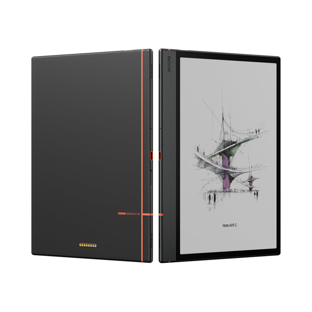BOOX Note Air5 C ePaper Tablet (64GB) — angled front and rear
