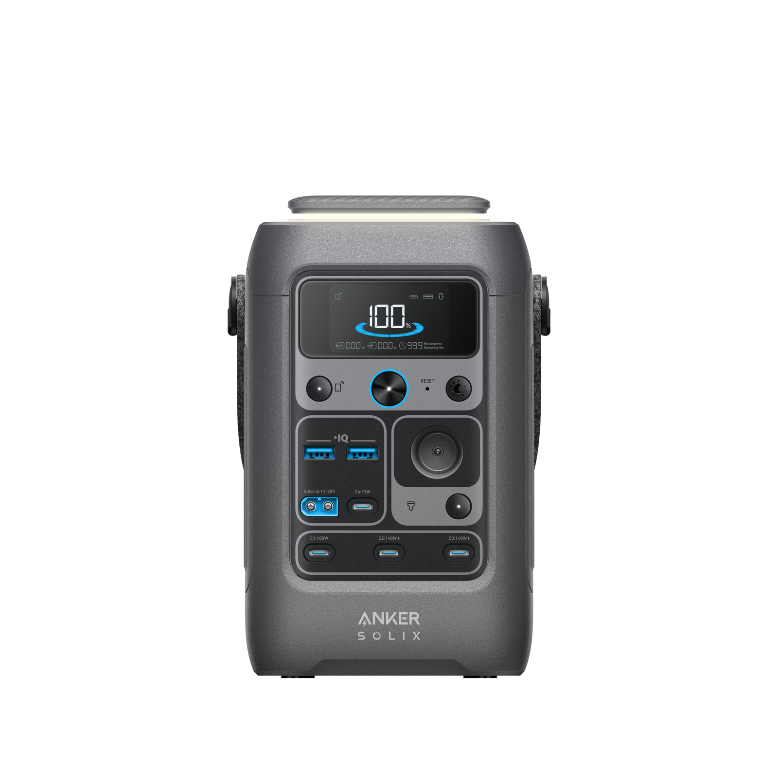 Anker SOLIX C300 DC Portable Power Station (288Wh, 300W) — front charging ports