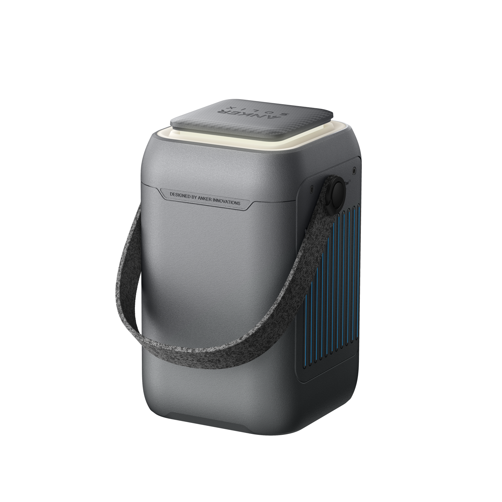 Anker SOLIX C300 DC Portable Power Station (288Wh, 300W) — rear three-quarter view