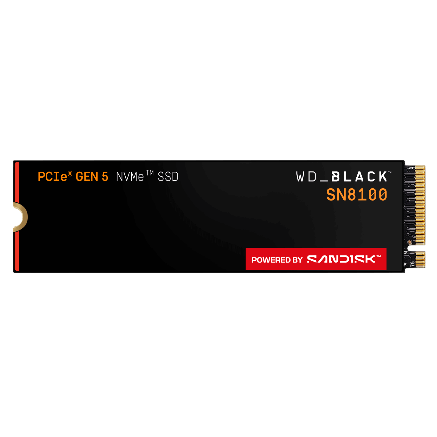 WD_BLACK SN8100 2TB without heatsink – front view