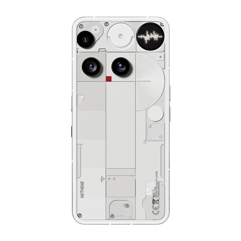 Nothing Phone (3) White — rear product view